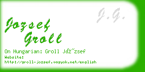 jozsef groll business card